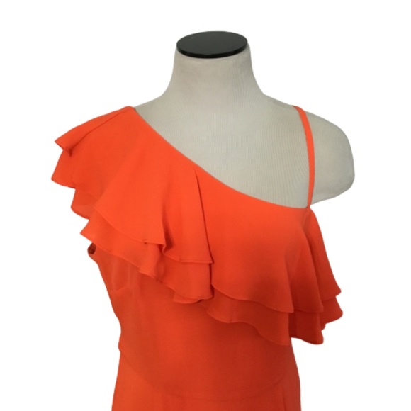 London Times Petite One Shoulder Midi Sheath - Picture 2 of 7